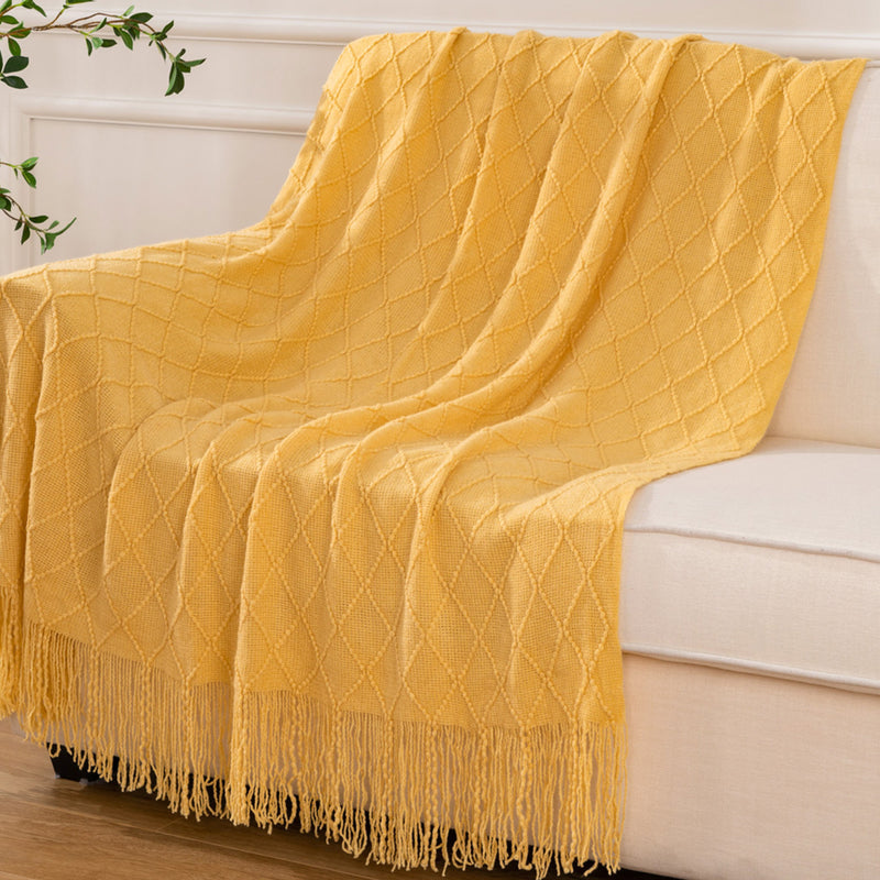 Battilo Machine Washable Decorative Soft Knitted Throws.