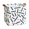 Cube Shaped Folding, Waterproof Storage Basket With Handles.