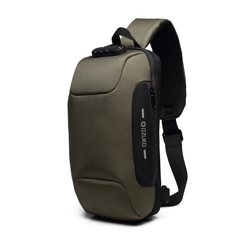 OZUKO Multifunction Waterproof Anti-theft Crossbody Bag for Men And Women