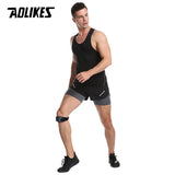 AOLIKES 1PCS Adjustable Knee Pad Brace Support for hiking, running and sports.