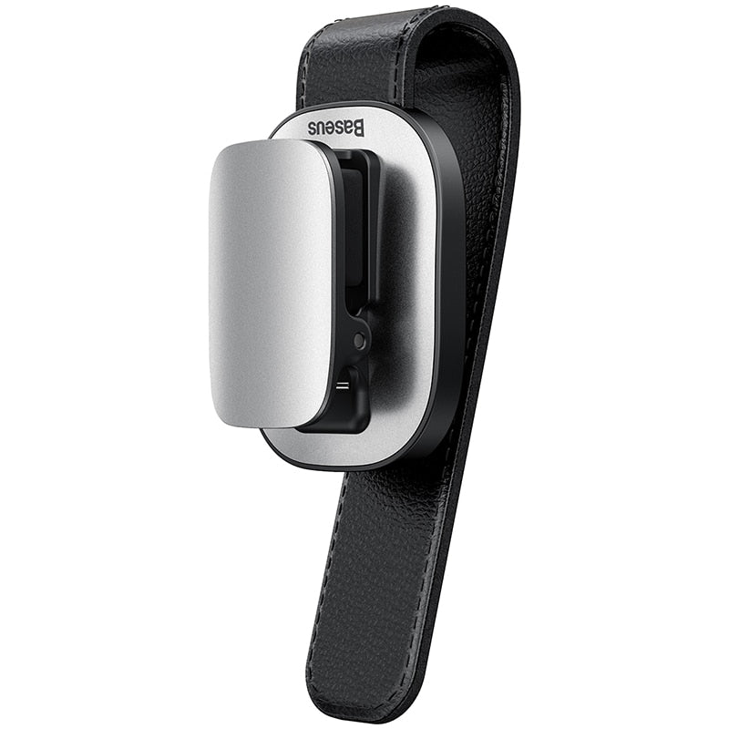 Sun visor clip to hold your sun glasses or eyewear.