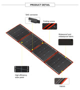 Dokio Flexible/Foldable High Efficiency Solar Panel. 12V 80w 100w 150w 200w 300w Solar Panel Kit