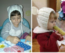 Knitted Winter Baby Hat with Ears,