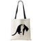 Linen Cat Printed Tote Bags.