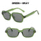 Zilead Vintage UV Protection, Clear Lens, Ultra-Light Square Frame Sunglasses.