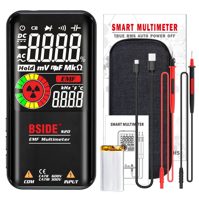 BSIDE Digital Multimeter S10 S11 S20 Smart DC AC Voltage Capacitor Ohm Diode NCV Hz EMF Tester Detector meter
