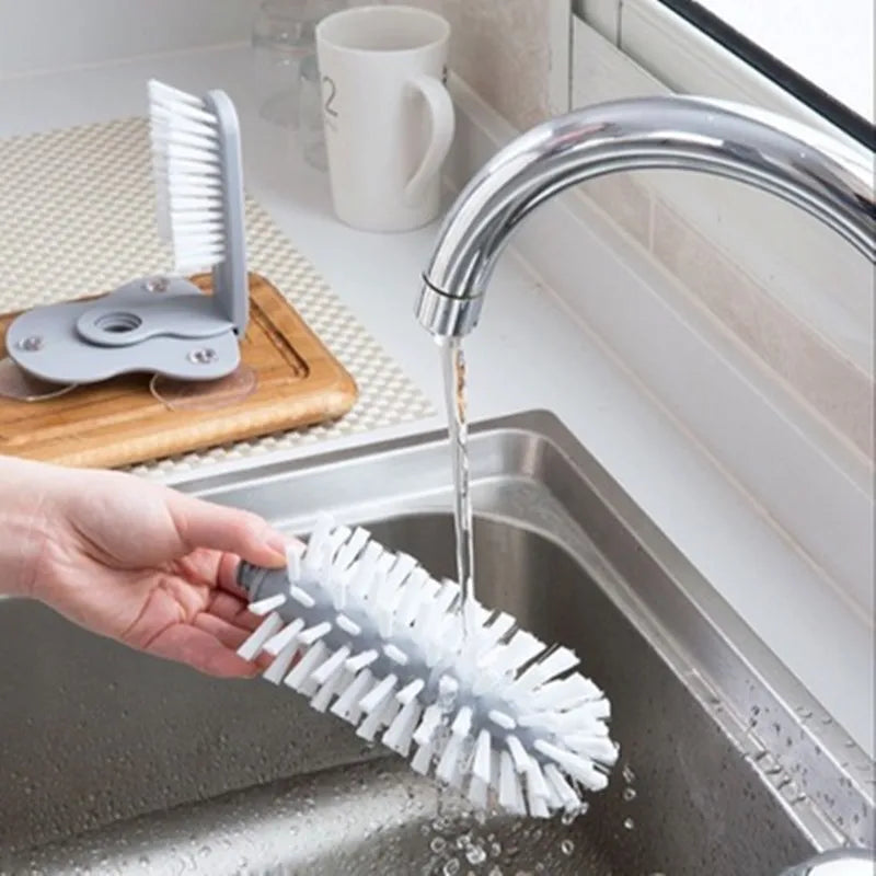 Detachable Suction Rotating Bottle Brush Cleaner
