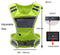 LED/USB Charging Reflective Vest With Adjustable Waist with Pouch For Running, Cycling and Walking.