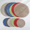 2/4/6pcs Woven round Placemat Or Coffee Cup or Bowl Coaster.