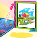 Doodle Magic water coloring cartoon book and pen.