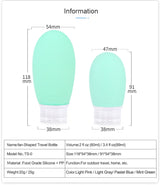 1pcs Travel Cosmetics Bottles.  Mini Silicone Container For Skincare, Shower Gel, Shampoo And Conditioners.