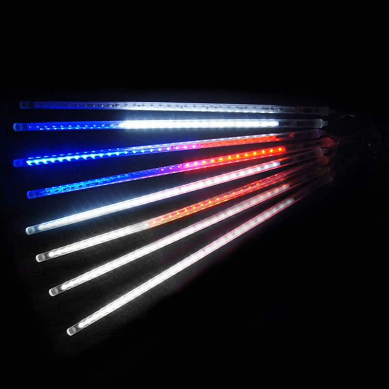 Christmas LED Solar Meteor Shower Rain Lights, 8 Or 16 Tube Lights