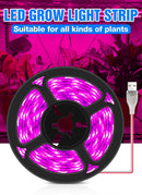 LED/USB Full Spectrum Phyto Lamp 5V with Grow Light Strip 0.5m 1m 2m 3m.