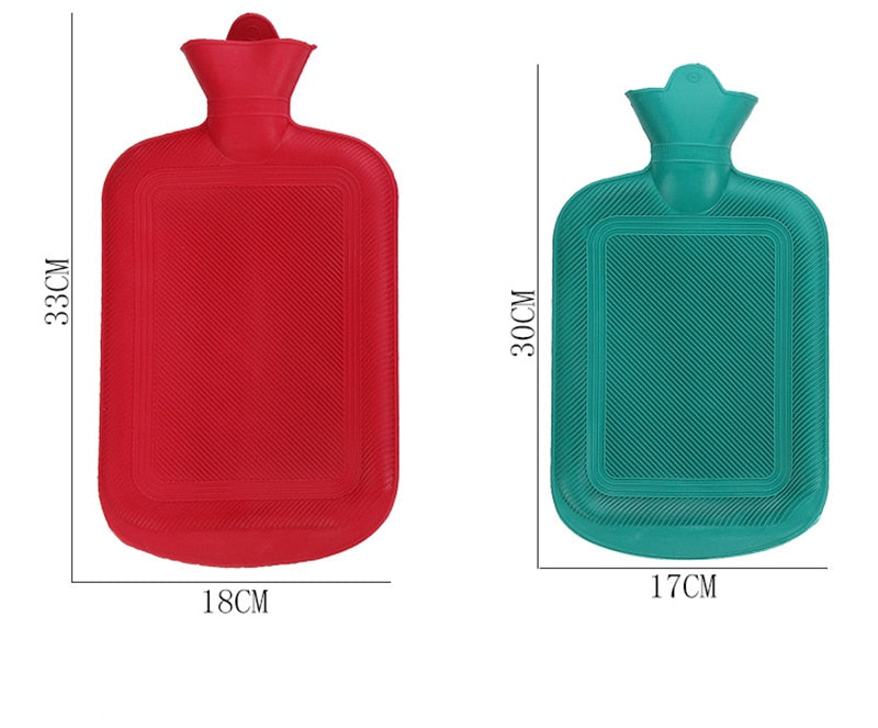500 1000 1750 2000ML  Hot Water Bottles for winter warmth and help in relief of pain.