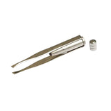 1pc Stainless Steel LED eyebrow tweezer.
