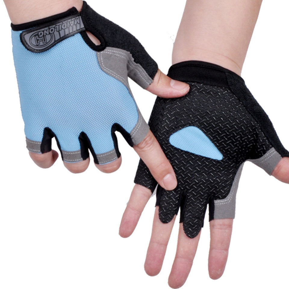 Anti-slip, Anti-sweat, Breathable Half Finger Sports Gloves for Men and Women.