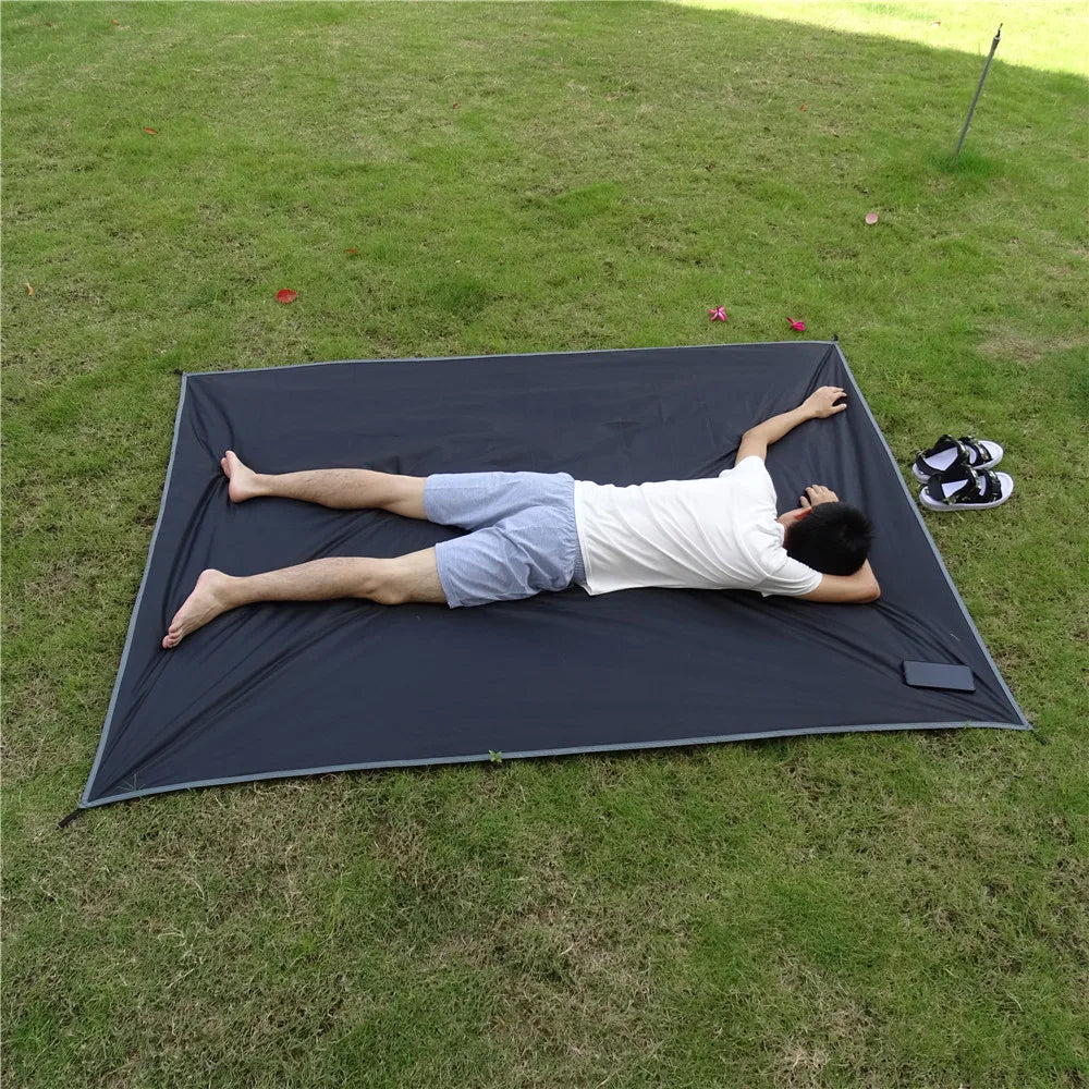 Ultralight Pocket Size Waterproof Tent Ground Sheet With Stakes