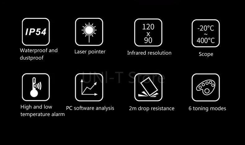 UNI-T UTi120S Infrared Thermal Imager PCB Circuit Industrial Testing Floor Heating Tube Testing Temperature Thermal Camera