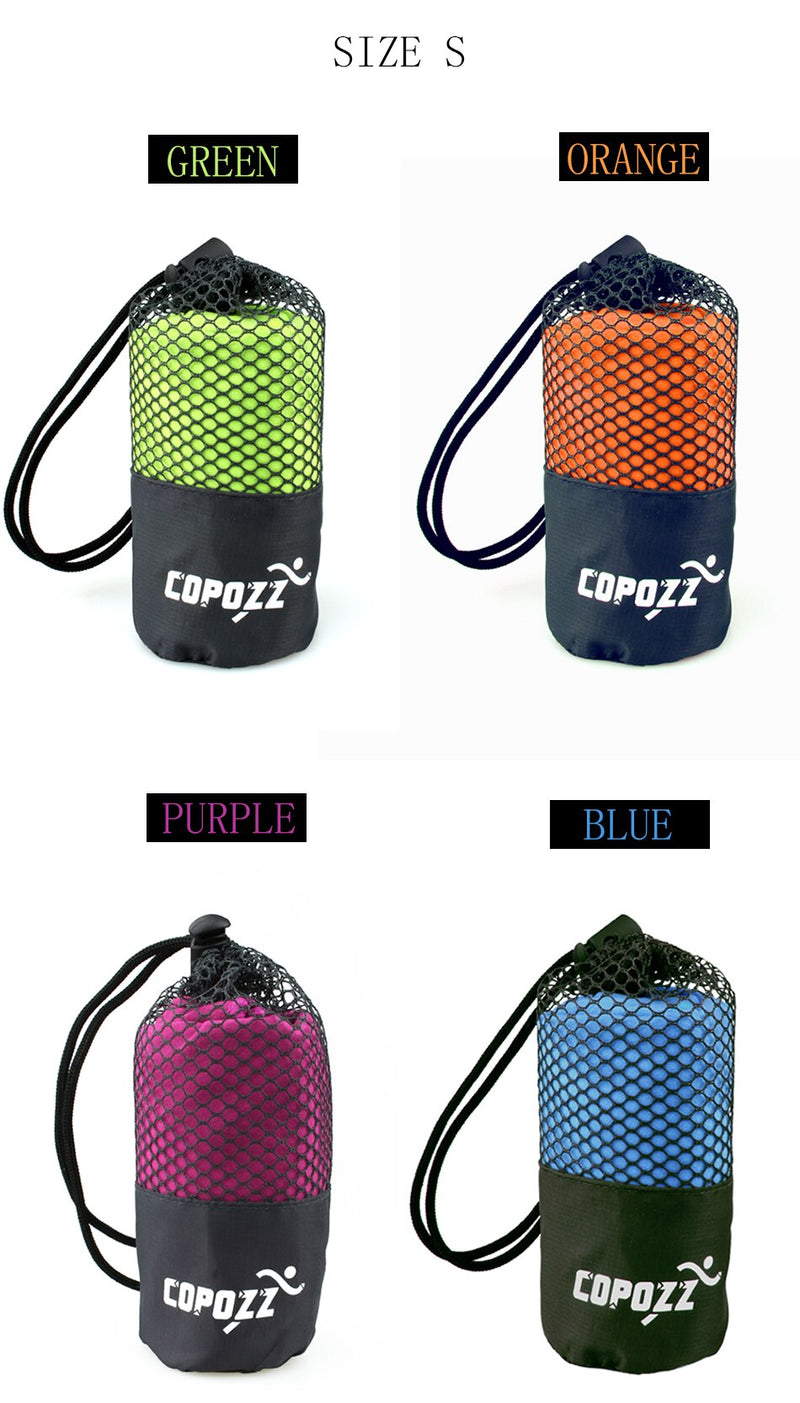 Copozz Microfiber, Easy Drying Small OR Large Travel Towel.
