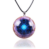 Chakra Orgonite Charoite Pendant