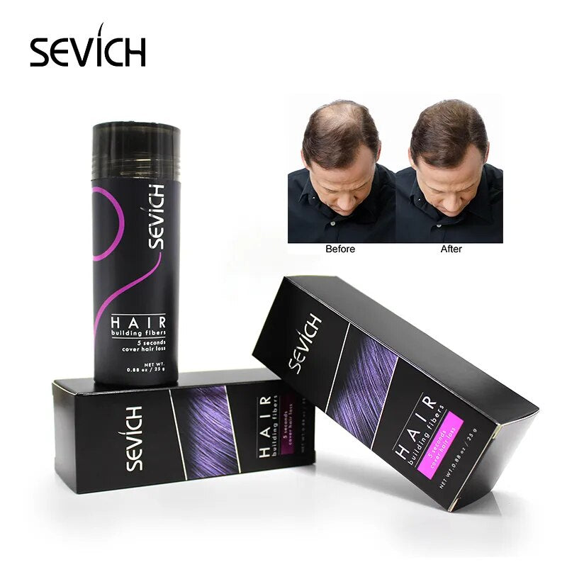 Sevich Hair Building Fiber Applicator Spray Instant Salon Hair Treatment Keratin Powders Hair Regrowth Fiber Thickening 10 color