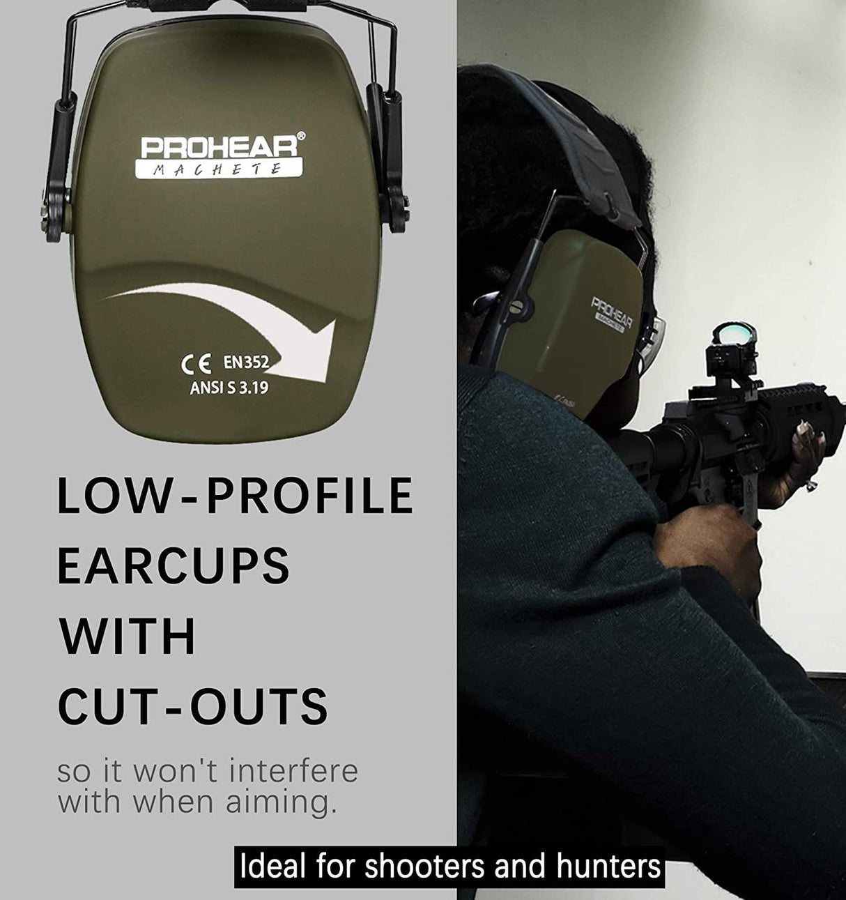 ZOHAN Safety  Ear Protection.  Hearing protector for hunting and using power tools.