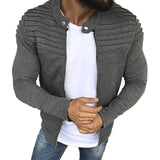 Men's  Long Sleeve Zipper Front Casual Sports Jacket