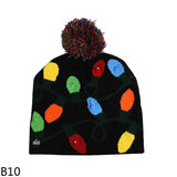 Children's LED Knitted Christmas Beanie hats.