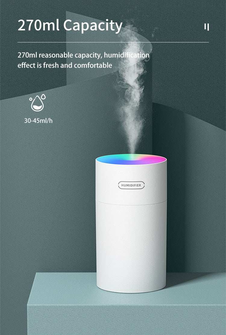 HiPiCok  USB Ultrasonic Air Humidifier Or Aromatherapy Oil Diffuser.