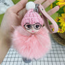 Pompom Cute Fluffy Plush Doll Keychains.