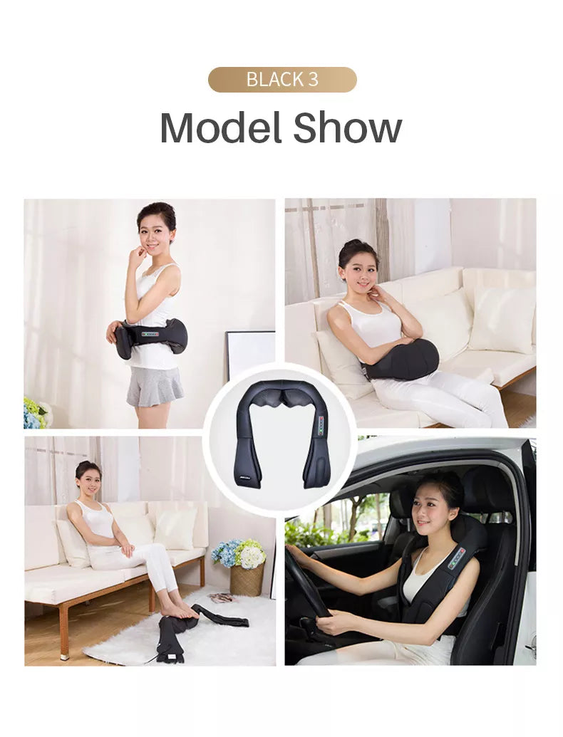 JinKaiRui U Shape Electrical Shiatsu Back, Neck, And Shoulder Body Massager With Infrared Heated