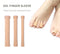 Fabric Tube Toe Separator For Foot Care and Medication Applicators.