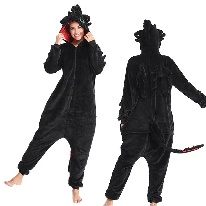 Adult Unisex White Or Black Flannel Onesie