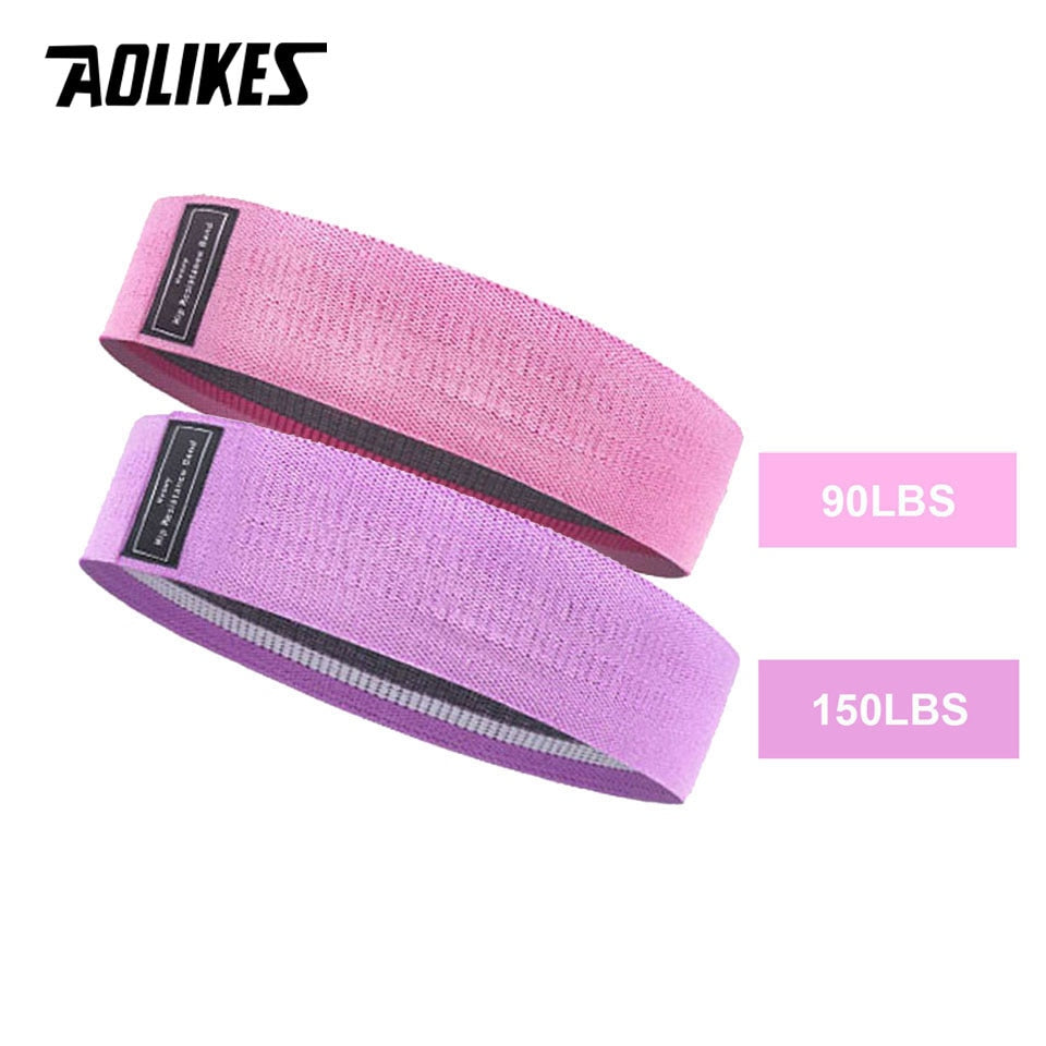 AOLIKES Anti-slip  braided rubber fitness resistance band.