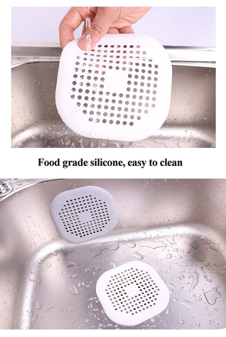 Silicone Kitchen/Bathroom Sink Drain Filter.