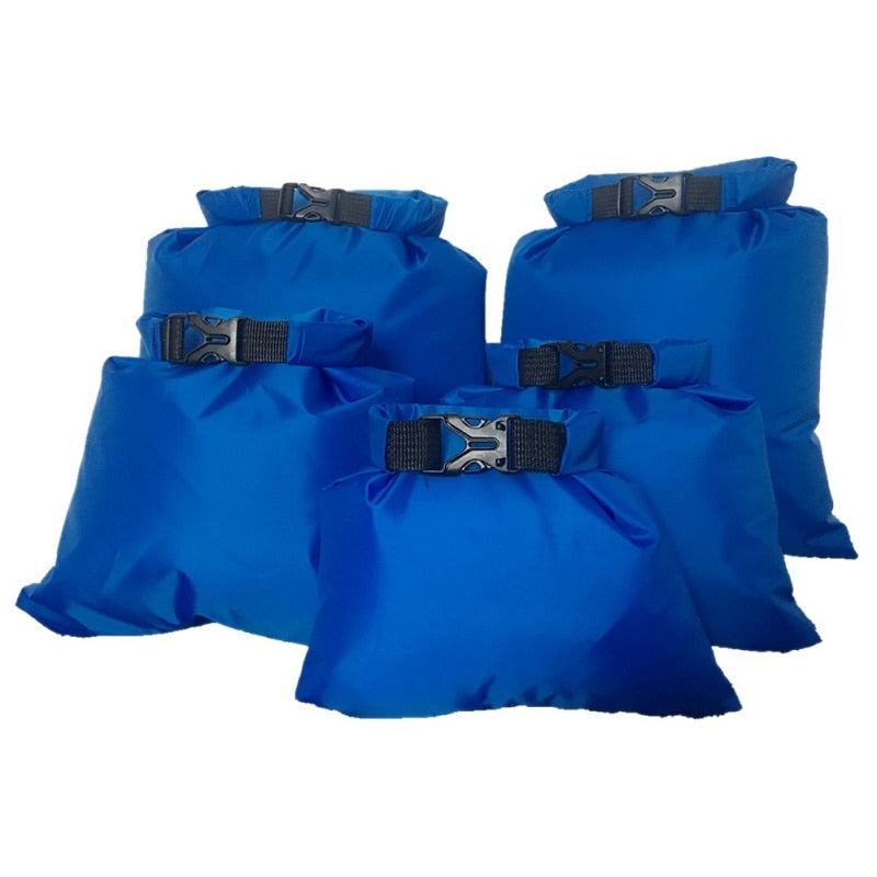 5pcs Waterproof Dry Bag with a buckle front. Great for beach or swimming accessories.