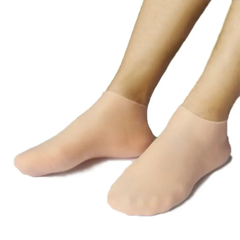 2Pcs Silicone Foot Care Moisturizing Gel Sock