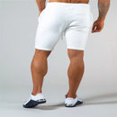 Men's gym sports casual cotton shorts for running and bodybuilding.