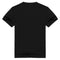 CLOOCL Men's and Women's vCotton Black T-shirt With Cat And Wine Pocket.