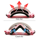 Double Layer, Anti-Fog UV400 Ski Goggles with Case.