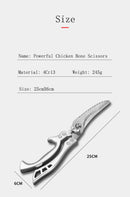 Stainless Steel Scissors that Can Cut Chicken Bones and Fish.