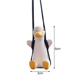 Car Rearview Mirror Ornaments Of Swinging Ducks.