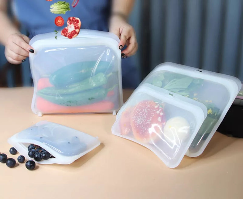 1PC Silicone Reusable Microwave, Dishwasher, And Freezer Safe.