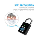 Mini & Smart Biometric USB Rechargeable Thumbprint Padlocks For Quick Keyless Entry.