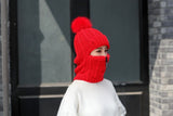 Women Wool Knitted Ski Hat.  Warm, thick scarf  to protect you from winter winds.