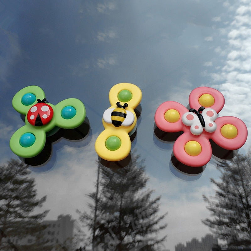 1pcs Cartoon Fidget Spinner.  Educational toy as well as rattle toy.