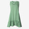 Lossky Women's Polka Dot Chiffon Sleeveless Beach Min Summer Dress.