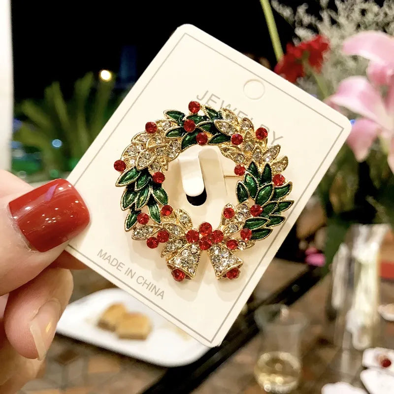 Variety Of Christmas Brooches.