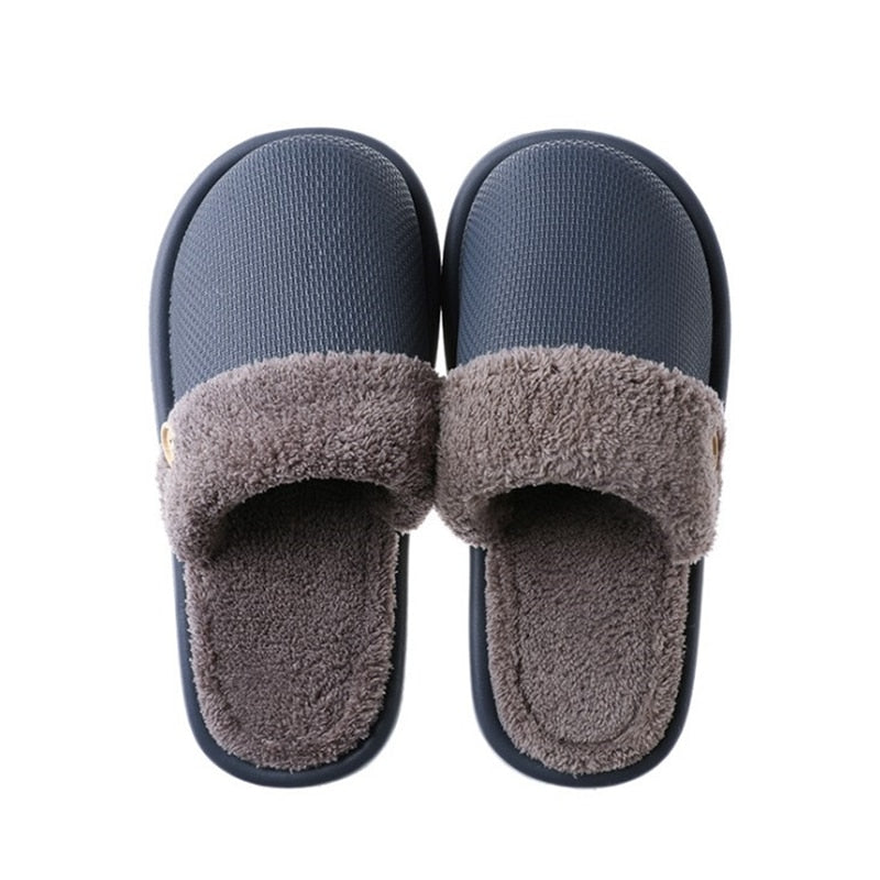 JIANBUDAN Plush Lightweight soft comfortable warm slippers.