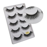 5 Pairs Multipack 3D Mink False Eyelashes.